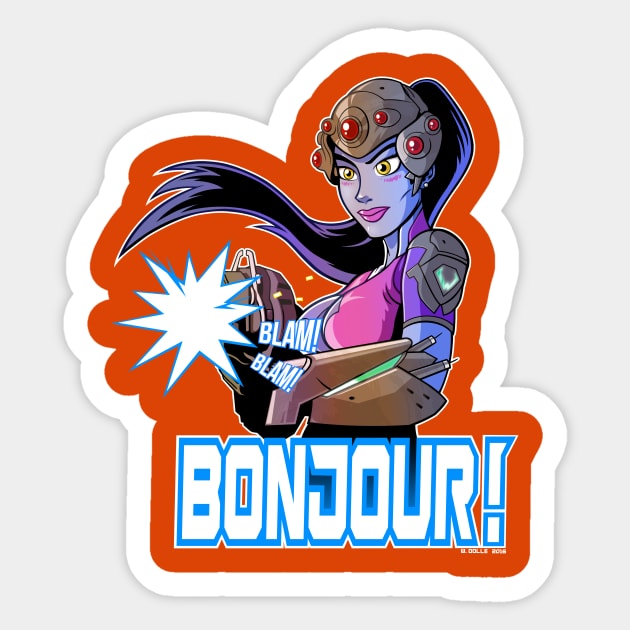 Widowmaker Sticker by wloem